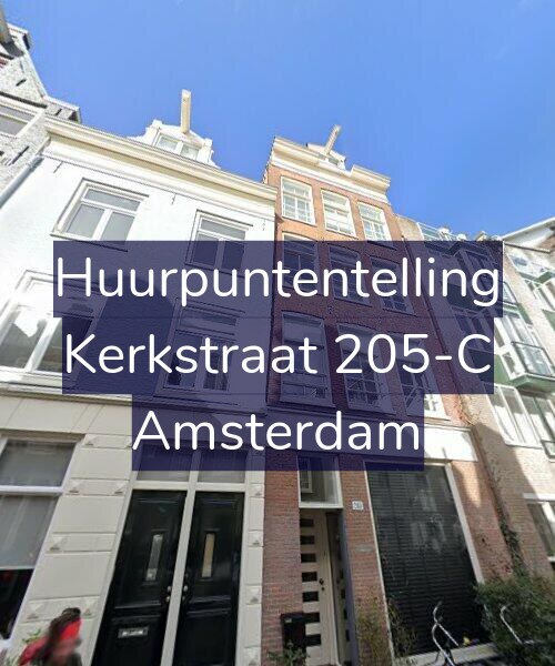Foto gevel Huurpuntentelling voor Kerkstraat 205-C, Amsterdam