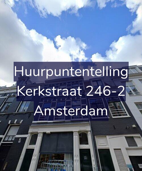 Foto gevel Huurpuntentelling voor Kerkstraat 246-2, Amsterdam