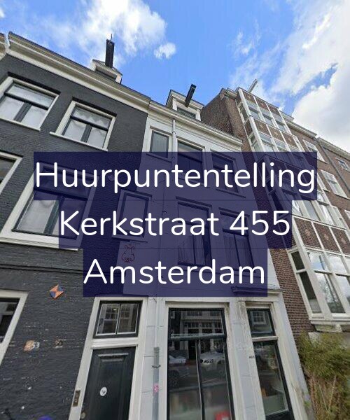 Foto gevel Huurpuntentelling voor Kerkstraat 455, Amsterdam