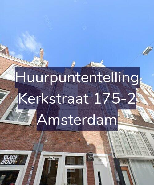 Foto gevel Huurpuntentelling voor Kerkstraat 175-2, Amsterdam
