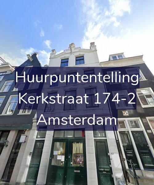 Foto gevel Huurpuntentelling voor Kerkstraat 174-2, Amsterdam