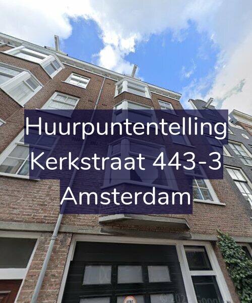 Foto gevel Huurpuntentelling voor Kerkstraat 443-3, Amsterdam