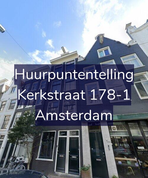 Foto gevel Huurpuntentelling voor Kerkstraat 178-1, Amsterdam