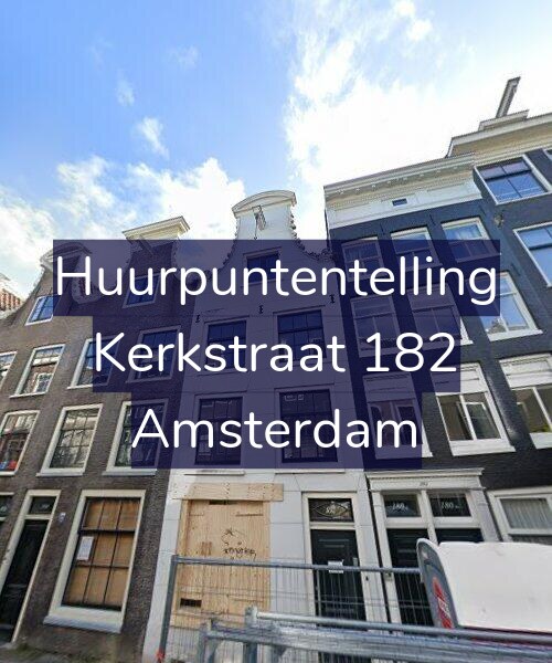 Foto gevel Huurpuntentelling voor Kerkstraat 182, Amsterdam