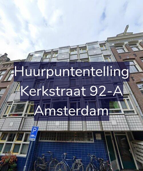 Foto gevel Huurpuntentelling voor Kerkstraat 92-A, Amsterdam