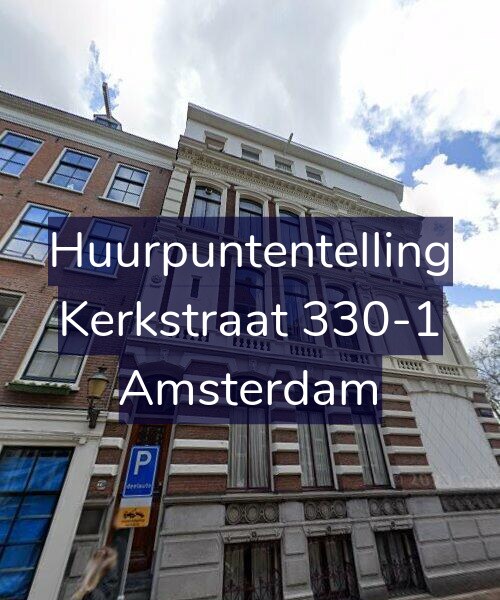 Foto gevel Huurpuntentelling voor Kerkstraat 330-1, Amsterdam