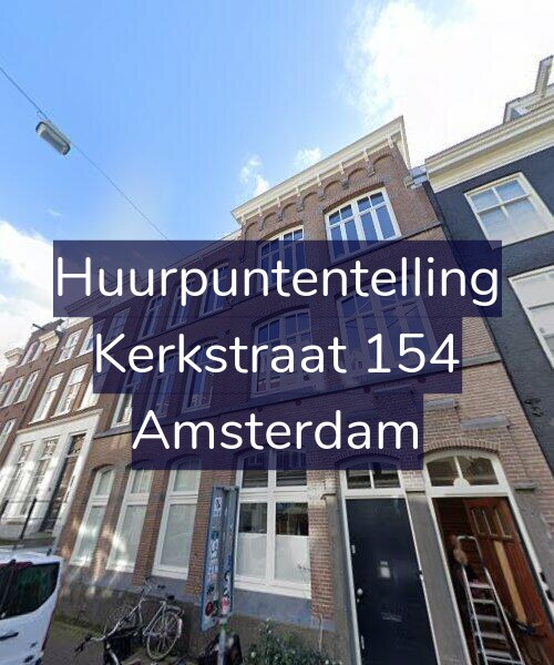 Foto gevel Huurpuntentelling voor Kerkstraat 154, Amsterdam