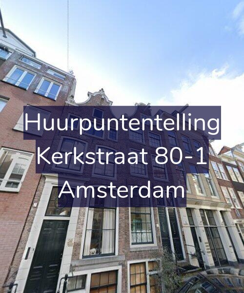 Foto gevel Huurpuntentelling voor Kerkstraat 80-1, Amsterdam