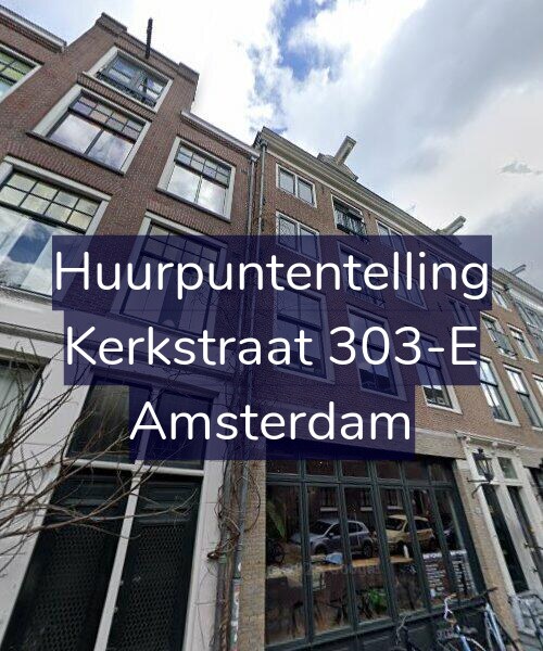 Foto gevel Huurpuntentelling voor Kerkstraat 303-E, Amsterdam