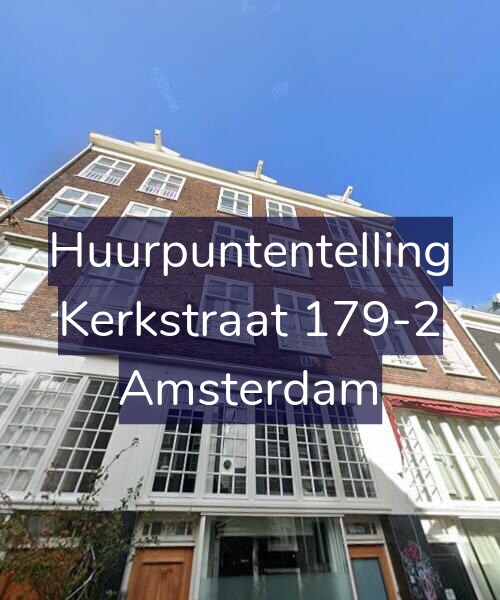 Foto gevel Huurpuntentelling voor Kerkstraat 179-2, Amsterdam