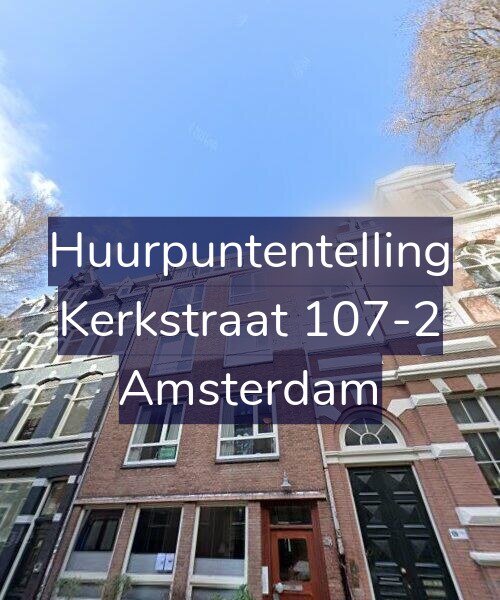 Foto gevel Huurpuntentelling voor Kerkstraat 107-2, Amsterdam
