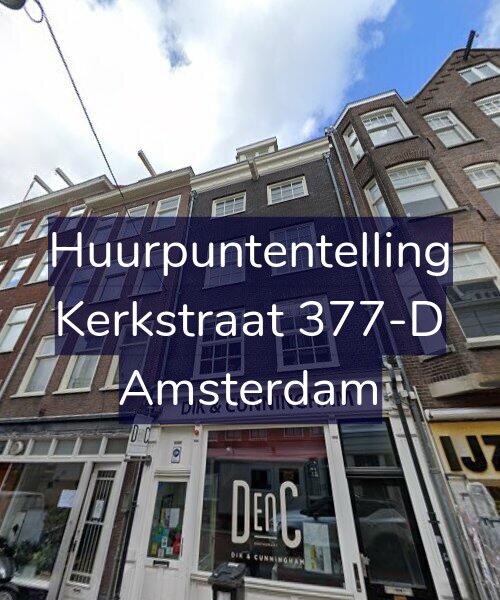 Foto gevel Huurpuntentelling voor Kerkstraat 377-D, Amsterdam