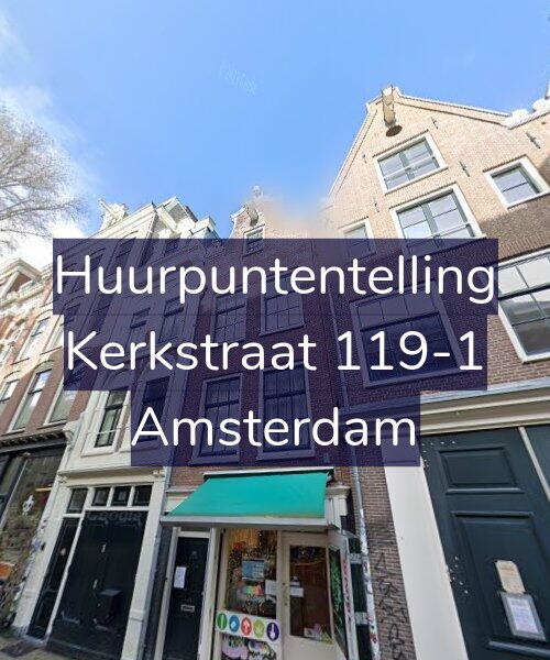 Foto gevel Huurpuntentelling voor Kerkstraat 119-1, Amsterdam
