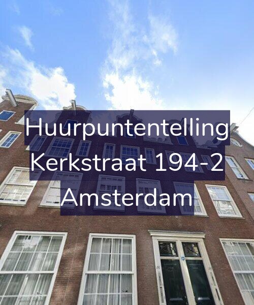 Foto gevel Huurpuntentelling voor Kerkstraat 194-2, Amsterdam