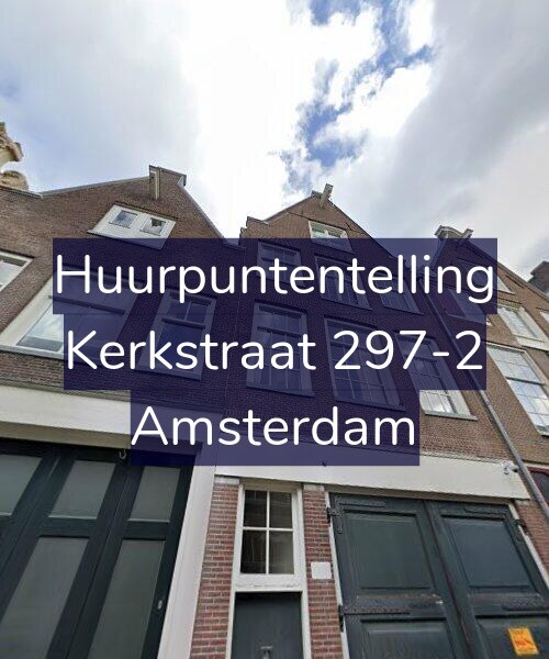 Foto gevel Huurpuntentelling voor Kerkstraat 297-2, Amsterdam