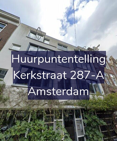 Foto gevel Huurpuntentelling voor Kerkstraat 287-A, Amsterdam