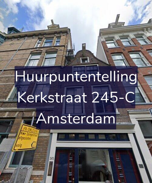 Foto gevel Huurpuntentelling voor Kerkstraat 245-C, Amsterdam