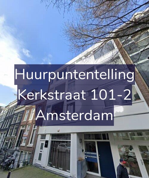 Foto gevel Huurpuntentelling voor Kerkstraat 101-2, Amsterdam
