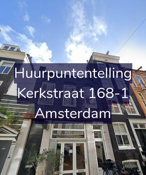 Foto gevel Huurpuntentelling voor Kerkstraat 168-1, Amsterdam