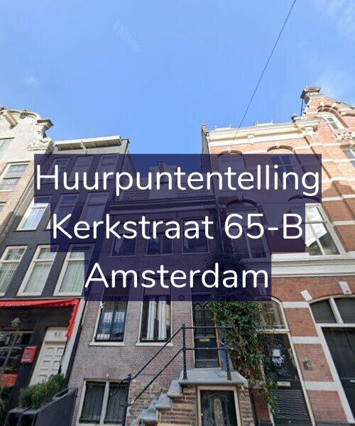 Foto gevel Huurpuntentelling voor Kerkstraat 65-B, Amsterdam