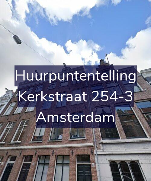 Foto gevel Huurpuntentelling voor Kerkstraat 254-3, Amsterdam