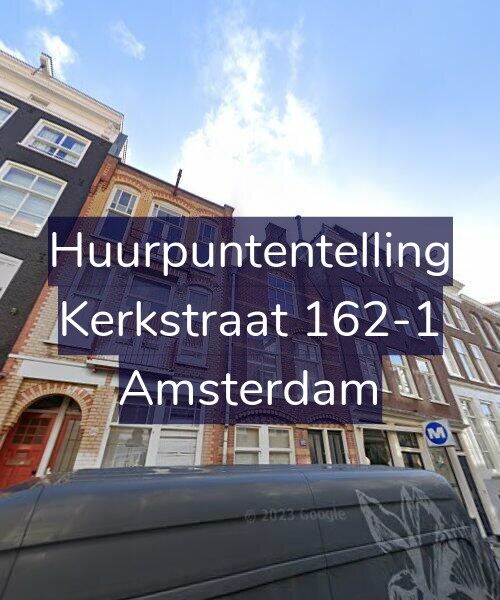 Foto gevel Huurpuntentelling voor Kerkstraat 162-1, Amsterdam