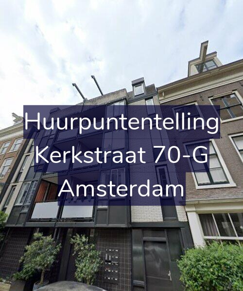 Foto gevel Huurpuntentelling voor Kerkstraat 70-G, Amsterdam