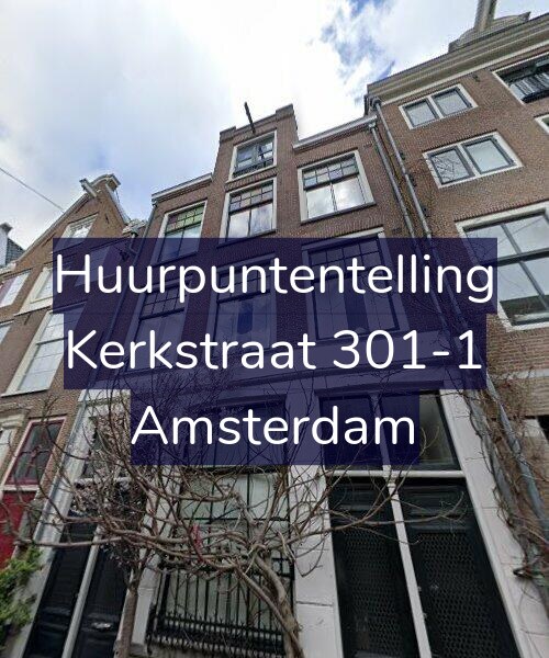 Foto gevel Huurpuntentelling voor Kerkstraat 301-1, Amsterdam