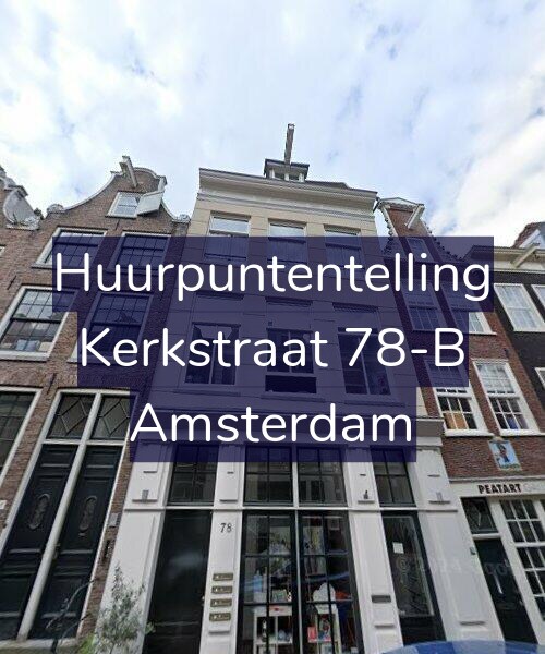 Foto gevel Huurpuntentelling voor Kerkstraat 78-B, Amsterdam