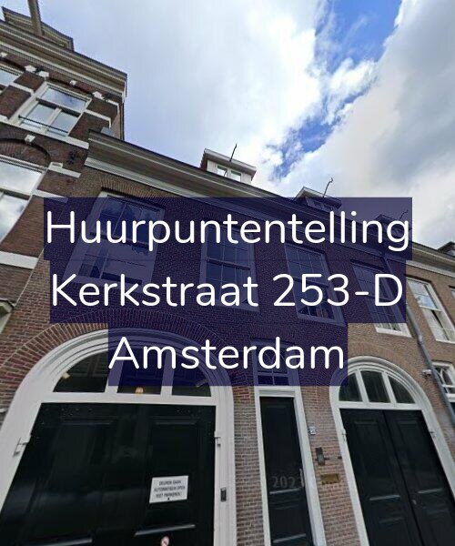 Foto gevel Huurpuntentelling voor Kerkstraat 253-D, Amsterdam