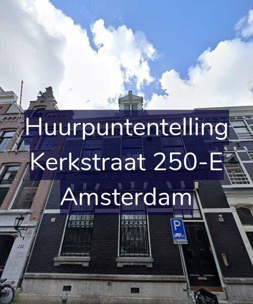 Foto gevel Huurpuntentelling voor Kerkstraat 250-E, Amsterdam