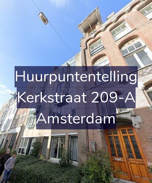 Foto gevel Huurpuntentelling voor Kerkstraat 209-A, Amsterdam