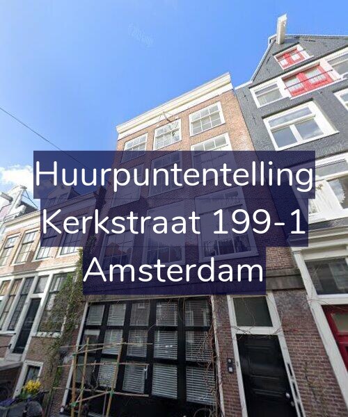 Foto gevel Huurpuntentelling voor Kerkstraat 199-1, Amsterdam
