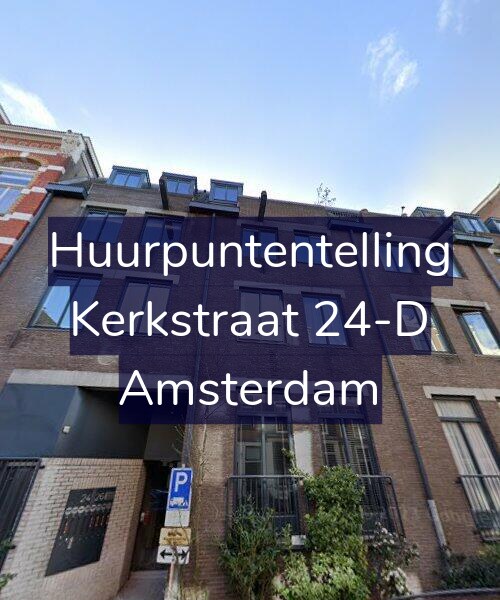 Foto gevel Huurpuntentelling voor Kerkstraat 24-D, Amsterdam
