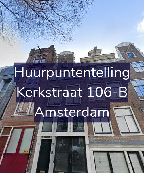 Foto gevel Huurpuntentelling voor Kerkstraat 106-B, Amsterdam