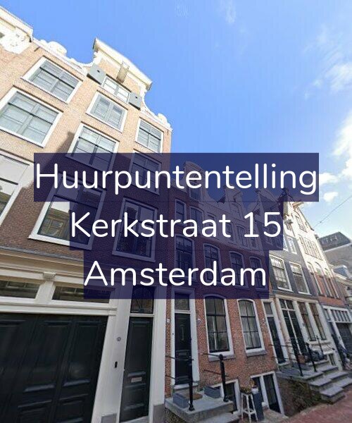 Foto gevel Huurpuntentelling voor Kerkstraat 15, Amsterdam