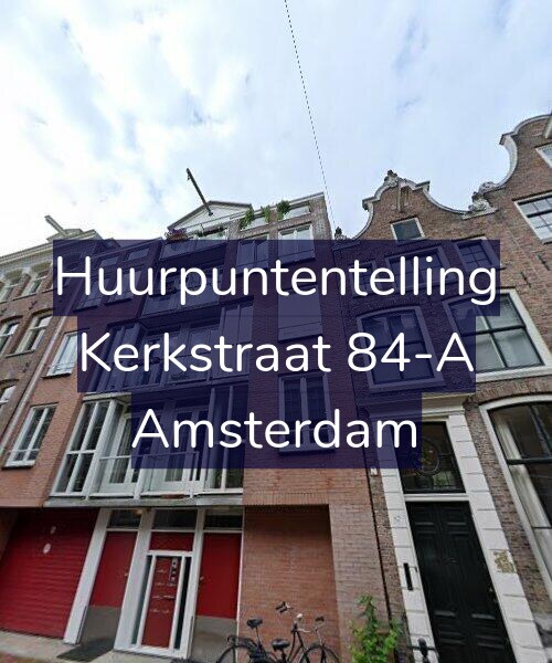 Foto gevel Huurpuntentelling voor Kerkstraat 84-A, Amsterdam