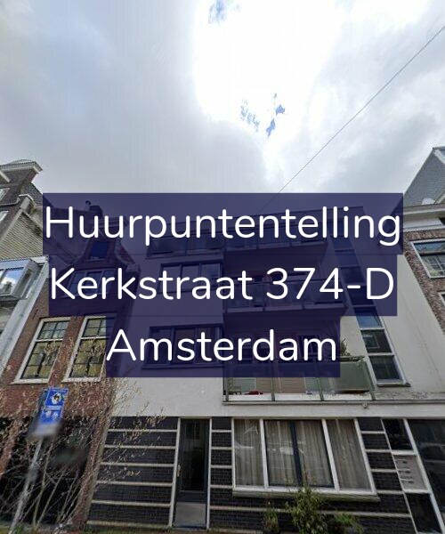 Foto gevel Huurpuntentelling voor Kerkstraat 374-D, Amsterdam
