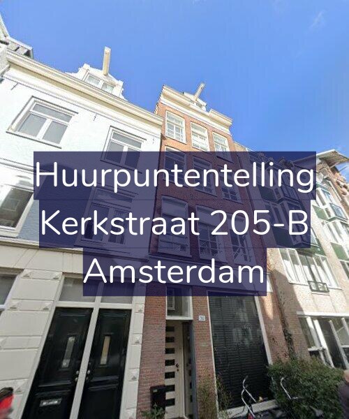 Foto gevel Huurpuntentelling voor Kerkstraat 205-B, Amsterdam