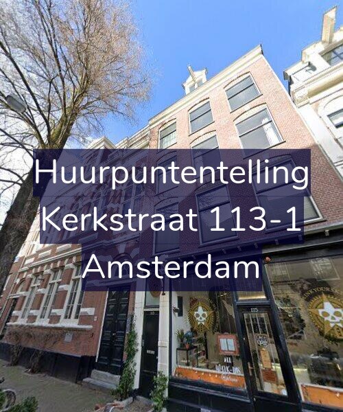 Foto gevel Huurpuntentelling voor Kerkstraat 113-1, Amsterdam