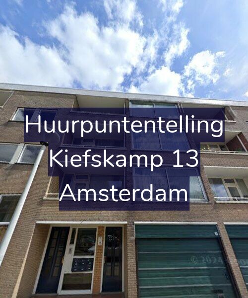 Foto gevel Huurpuntentelling voor Kiefskamp 13, Amsterdam