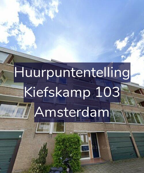 Foto gevel Huurpuntentelling voor Kiefskamp 103, Amsterdam