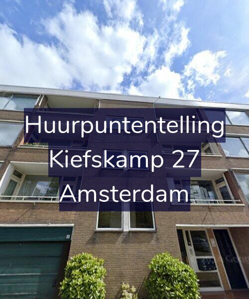 Foto gevel Huurpuntentelling voor Kiefskamp 27, Amsterdam