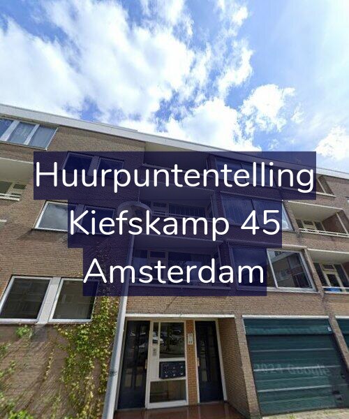 Foto gevel Huurpuntentelling voor Kiefskamp 45, Amsterdam