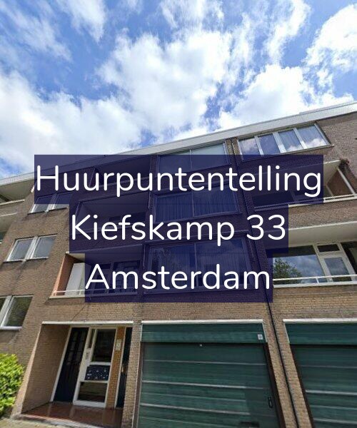 Foto gevel Huurpuntentelling voor Kiefskamp 33, Amsterdam