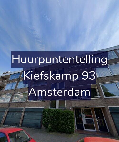 Foto gevel Huurpuntentelling voor Kiefskamp 93, Amsterdam