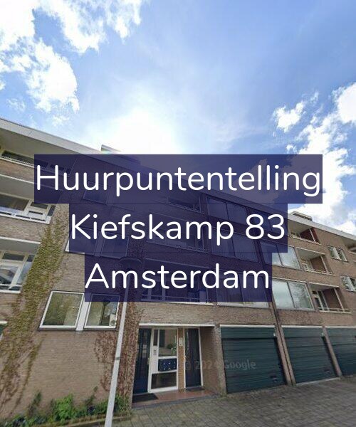 Foto gevel Huurpuntentelling voor Kiefskamp 83, Amsterdam