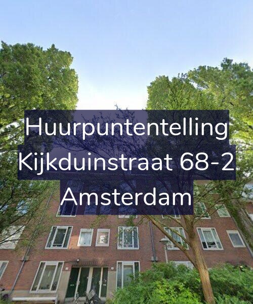 Foto gevel Huurpuntentelling voor Kijkduinstraat 68-2, Amsterdam