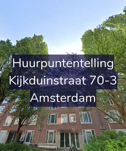 Foto gevel Huurpuntentelling voor Kijkduinstraat 70-3, Amsterdam