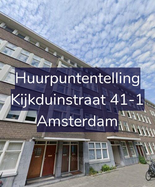 Foto gevel Huurpuntentelling voor Kijkduinstraat 41-1, Amsterdam